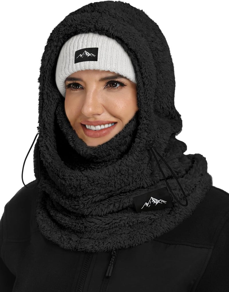 Bagavs Ski Mask Balaclava for Women Men Windproof Fleece Winter Face Mask Cold Weather Hat Neck Warmer - Image 1